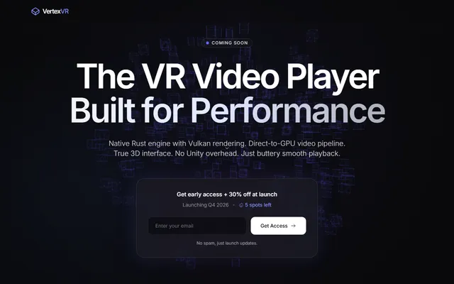 Screenshot of VertexVR